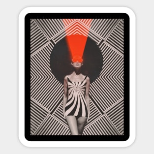 Hypnotic Vintage Woman Sticker